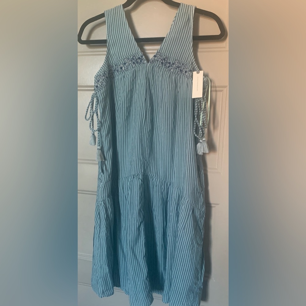 Blue Anthropologie Dress NWT